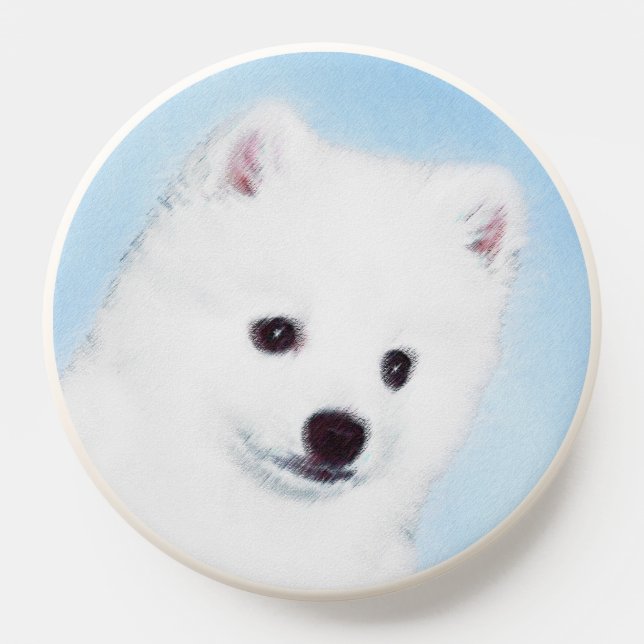 American Eskimo Dog Painting - Original Dog Art PopSocket (Popsocket)