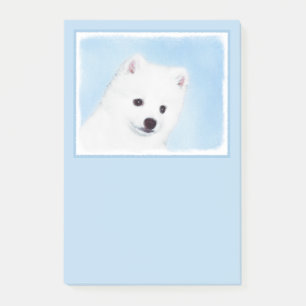American Eskimo Dog Painting - Original Dog Art Post-it Notes