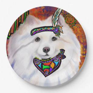 American Eskimo Dog Paper Plates
