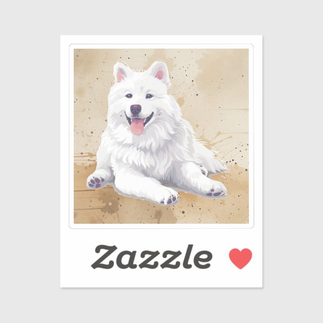 American Eskimo  Dog Pet Animal Sticker (Sheet)