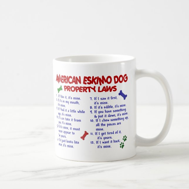 AMERICAN ESKIMO DOG PL2 COFFEE MUG (Right)