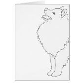 American Eskimo Dog Ready to Color Design (Front)