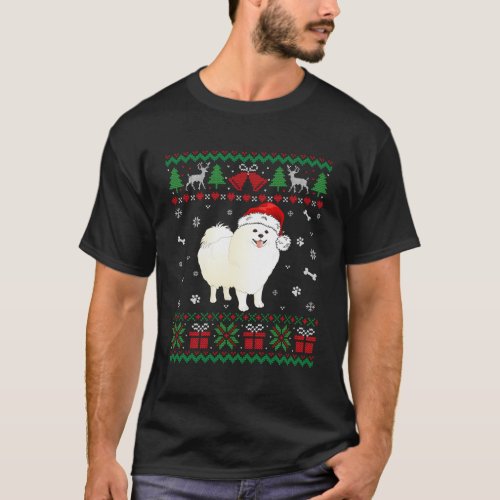 American Eskimo Dog Santa Puppy T_Shirt
