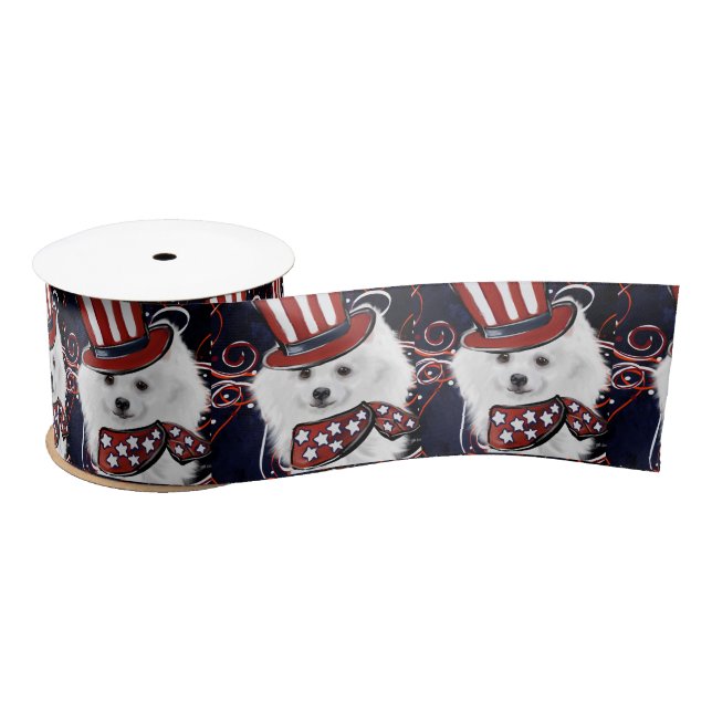 American Eskimo Dog  Satin Ribbon (Spool)