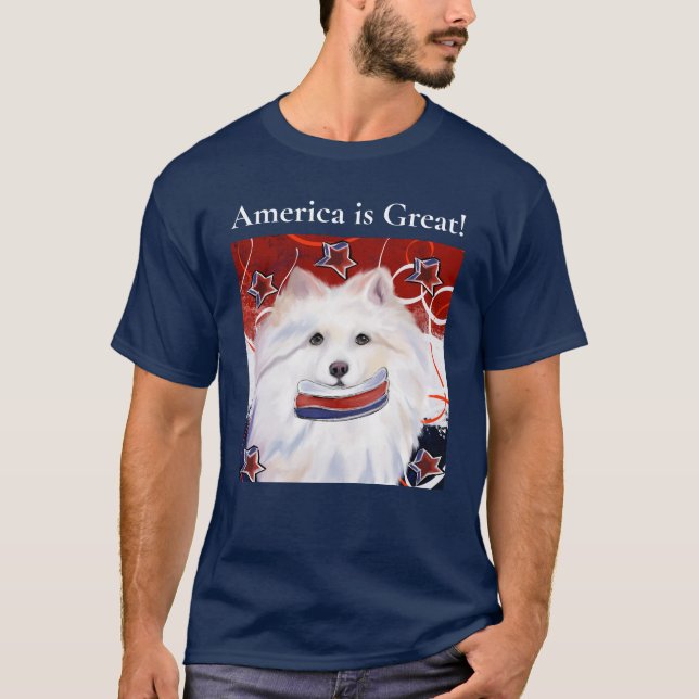 American Eskimo Dog  T-Shirt (Front)