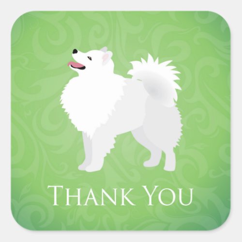 American Eskimo Dog _ Thank You Stickers