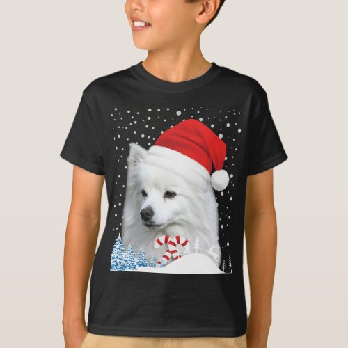 American Eskimo Dog Ugly Christmas Sweater Santa H