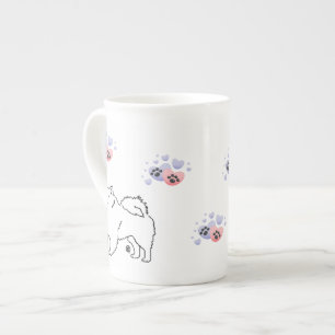 American Eskimo Dogs Bone China Mug