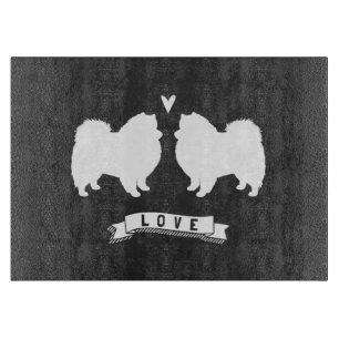 American Eskimo Dogs Love Cutting Board