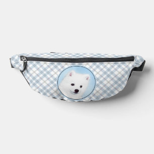 American Eskimo Eskie Puppy Painting Cute Dog Art Fanny Pack