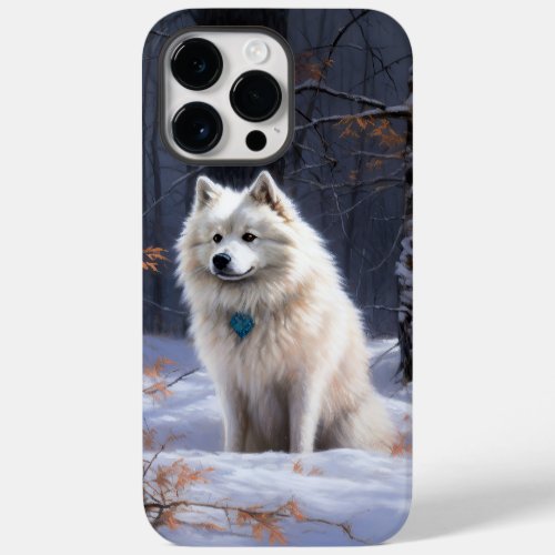 American Eskimo Let It Snow Christmas  Case_Mate iPhone 14 Pro Max Case