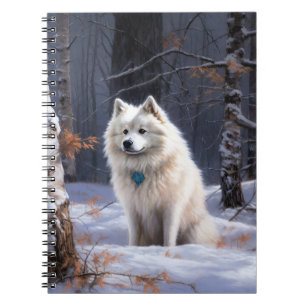 American Eskimo Let It Snow Christmas Notebook