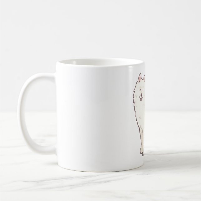 American eskimo Magic Coffee Mug (Left)