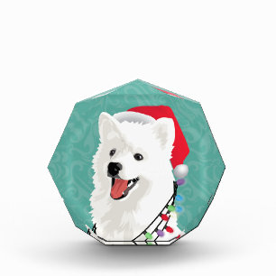 American Eskimo Samoyed Cute Puppy Dog Christmas Award