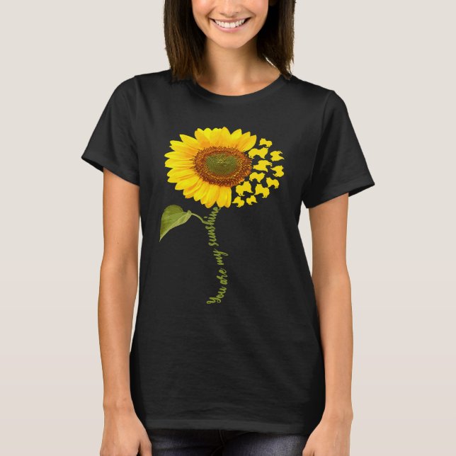 American Eskimo Sunflower Eskie T-Shirt (Front)
