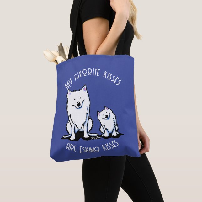 American Eskimo Tote Bag (Close Up)