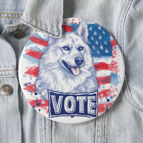 American Eskimo US Elections Vote for a Change Button