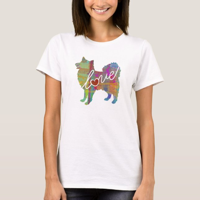 American Eskimo - Watercolor T-Shirt (Front)