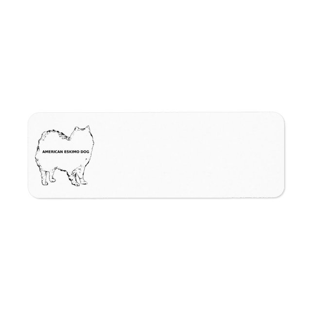 American Eskimo white name silo Label (Front)