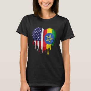 American Ethiopian Heritage Month Ethiopia Flag He T-Shirt