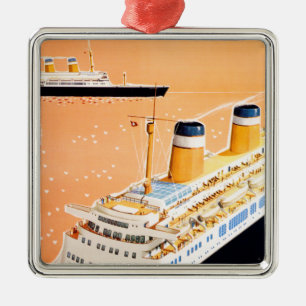 American Export Lines Metal Ornament