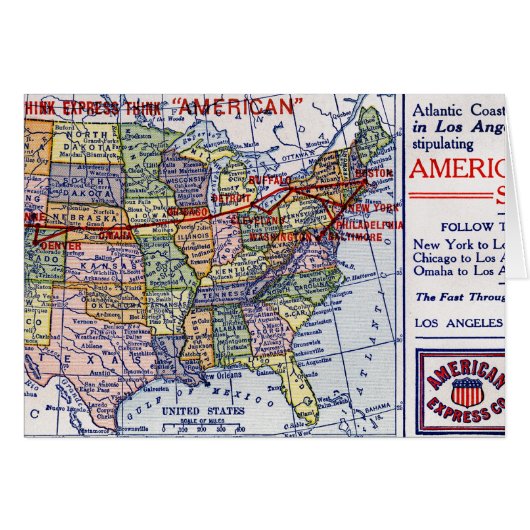 AMERICAN EXPRESS SHIPPING CARDS (Front Horizontal)