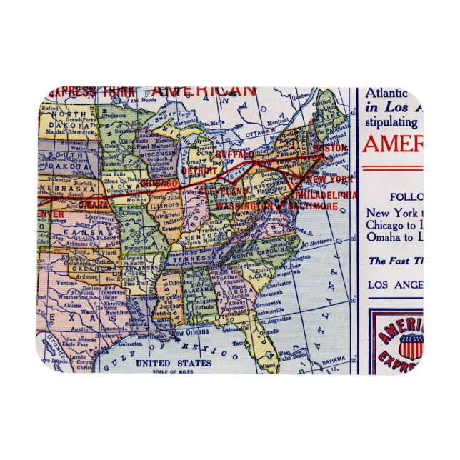 AMERICAN EXPRESS SHIPPING MAGNET (Horizontal)