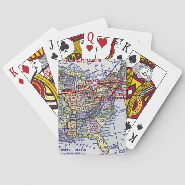 AMERICAN EXPRESS SHIPPING POKER CARDS (Back)