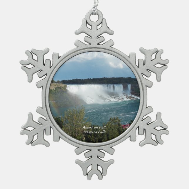 American Falls Snowflake Ornament 1 (Front)