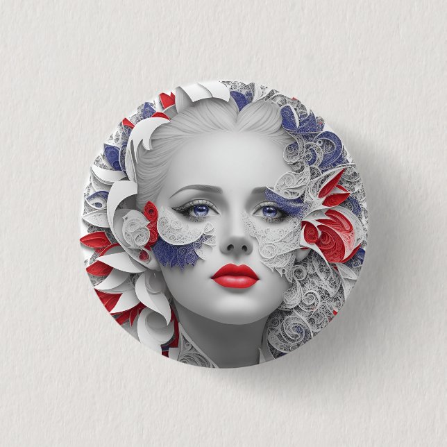 american fan 33 button (Front)