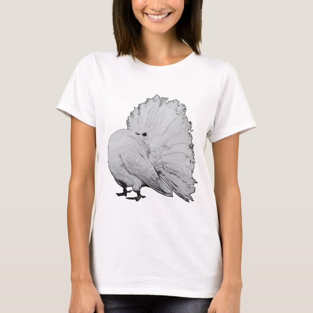 American Fantail Fancy Pigeon T-Shirt (Front)