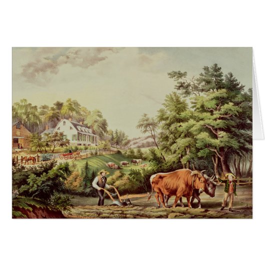 American Farm Scenes Cards (Front Horizontal)
