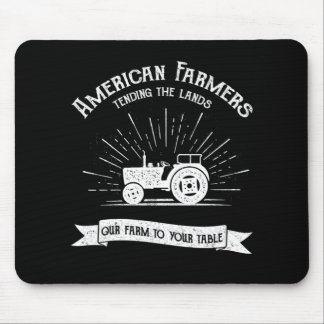 American Farmers Tractor Farm Farming Ranch Gift Mouse Pad