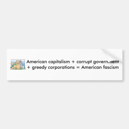 American Fascism Bumper Sticker