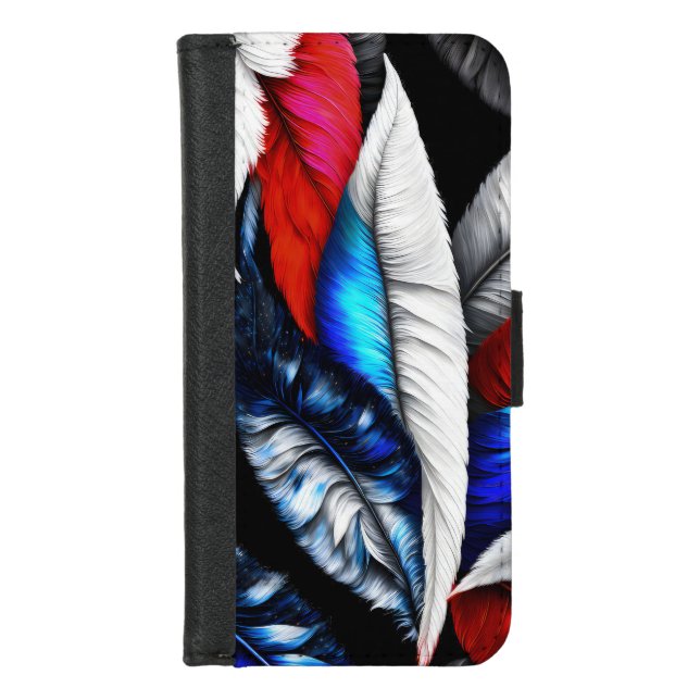 American Feathers iPhone Wallet Case (Front)