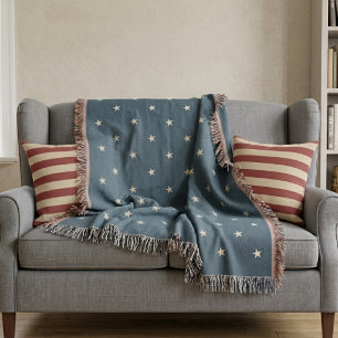 American Fifty States Star Canton Throw Blanket