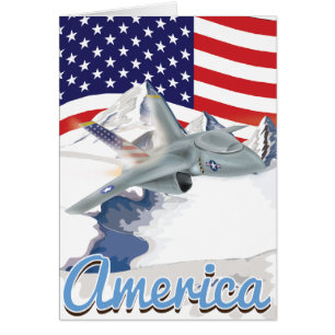 American fighter Jet Cards