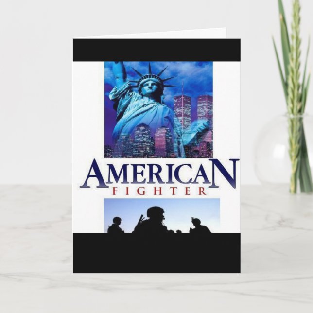American Fighter Thank You Card (Front)