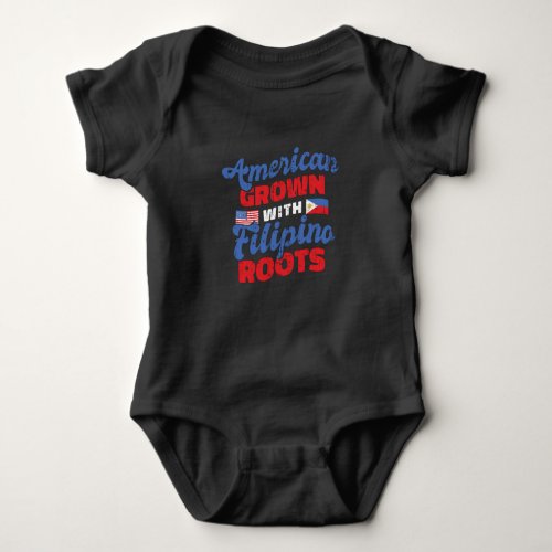 American filipino baby bodysuit