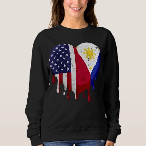 American Filipino Heritage Month Philippines Flag  Sweatshirt