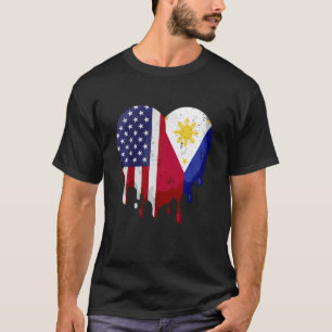 American Filipino Heritage Month Philippines Flag T-Shirt