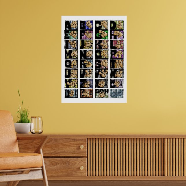American Finger Alphabet 3 (2025) Poster (Living Room 2)