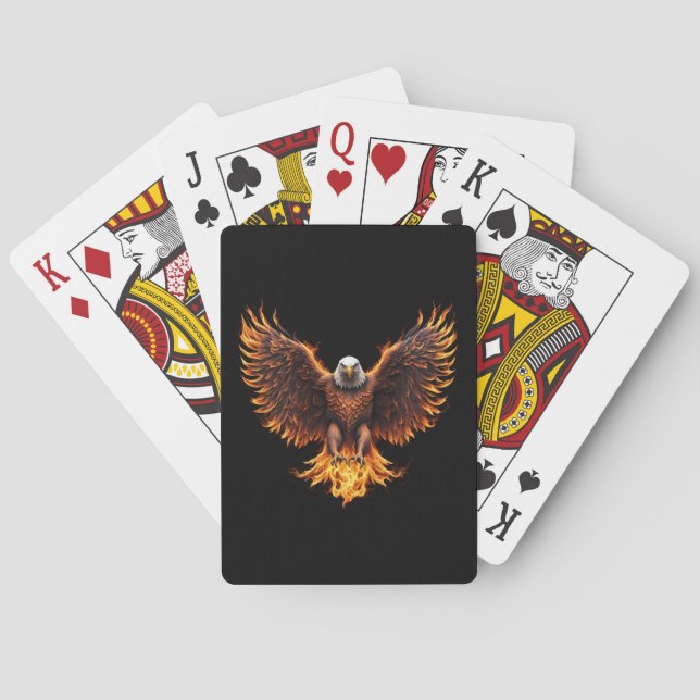 American Fire Bird  Poker Cards (Back)