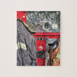 American Fire Truck Jigsaw Puzzle