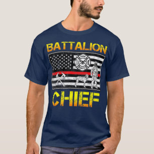American Firefighter Battalion Chief Fireman Hero T-Shirt