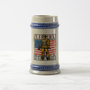 American Firefighter Beer Stein