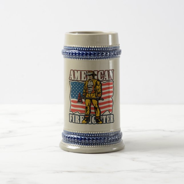 American Firefighter Beer Stein (Center)