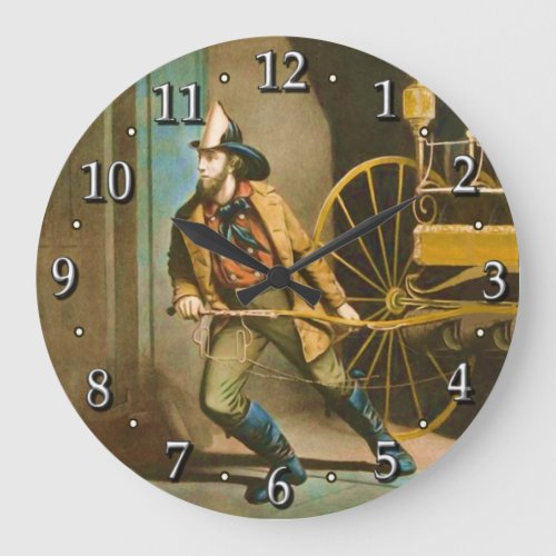 American Firefighter Style 2 Clock