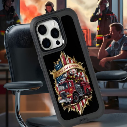 American Firefighters Emblem iPhone 15 Pro Case