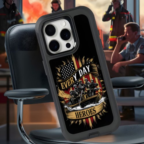American Firefighters Everyday Heroes iPhone 15 Pro Case